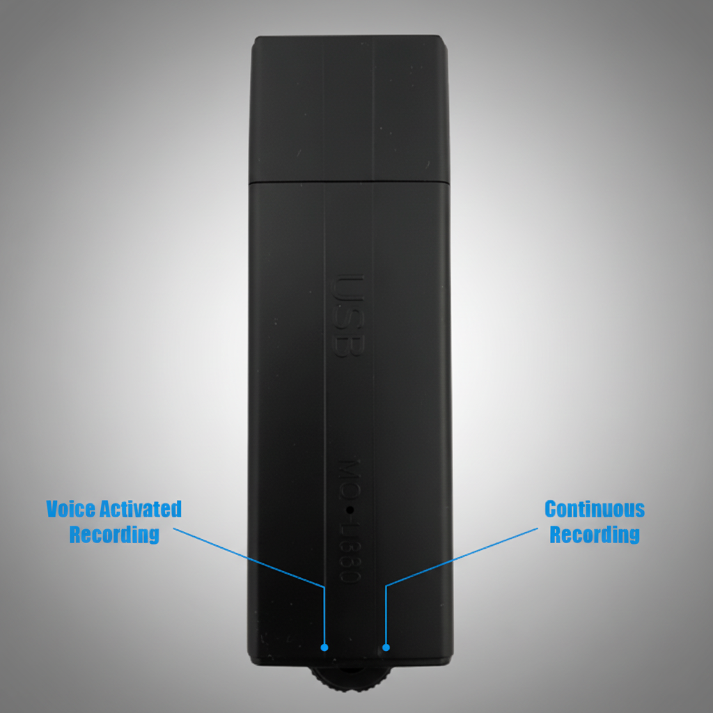 DearTronics Pro USB Flash Drive Audio Recorder - Voice Activated